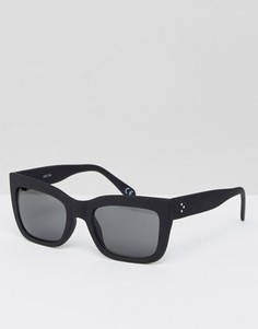 Черные солнцезащитные очки в квадратной оправе ASOS - Черный