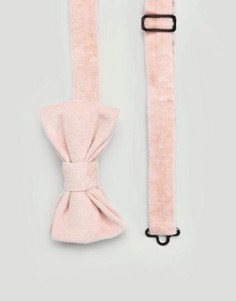 Розовый бархатный галстук-бабочка Devils Advocate - Розовый