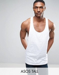 Белая майка-борцовка ASOS TALL - Белый
