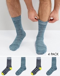 4 пары носков с полосками Jack & Jones - Серый