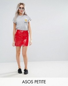 Красная джинсовая мини-юбка ASOS PETITE - Красный