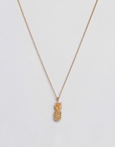 Позолоченное ожерелье с ананасом Bill Skinner - Золотой