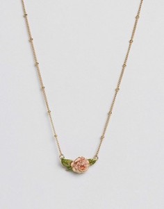 Ожерелье в винтажном стиле с розой Bill Skinner - Золотой