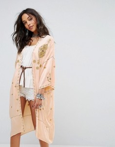 Декорированное кимоно Free People - Розовый