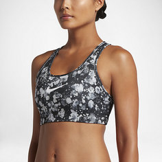 Спортивное бра со средней поддержкой Nike Pro Classic Swoosh Microcosm
