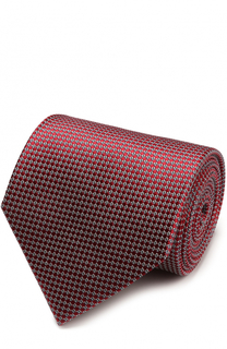 Шелковый галстук с узором Ermenegildo Zegna