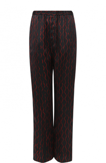 Шелковые брюки прямого кроя с эластичным поясом Isabel Marant