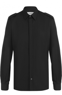 Хлопковая рубашка с погонами Maison Margiela