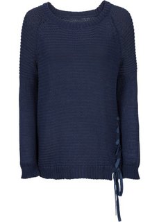 Пуловер с рукавами-реглан (синий) Bonprix