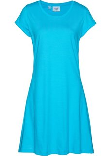 Трикотажное платье с коротким рукавом (карибский синий) Bonprix