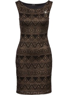 Трикотажное платье с отливом (золотистый) Bonprix