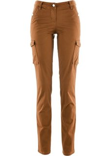 Эластичные брюки-карго (бронзовый) Bonprix