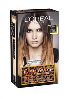 Краска LOreal Paris для волос Preference Wild Ombres оттенок 1, от светло до темно-каштанового, 225 мл