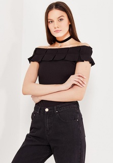 Топ LOST INK OVERSIZED PLEAT BARDOT