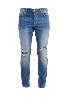 Джинсы Only &amp; Sons Med blue washed jeans with cuts at knees