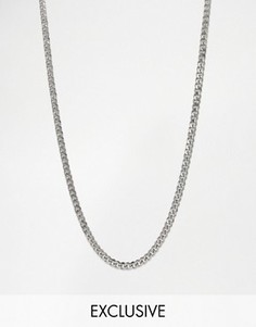 Ожерелье-цепочка с крупными звеньями 7 мм Reclaimed Vintage Inspired - Серебряный