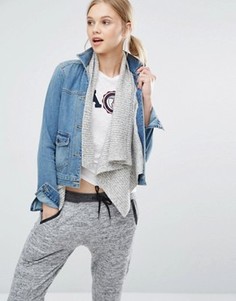 Джинсовая куртка на шерстяной подкладке Abercrombie & Fitch - Синий