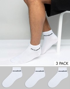 Набор из 3 пар белых носков Reebok AB5273 - Белый