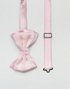 Розовый двухслойный галстук-бабочка ASOS - Розовый