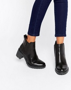 Черные кожаные ботинки челси Timberland - Черный