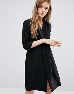 Платье с V-образным вырезом Closet - Черный