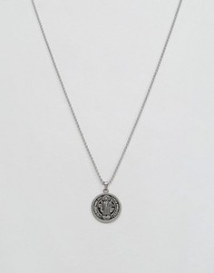 Серебрянное ожерелье с подвеской-медальоном Seven London Saint Benedict - Серебряный