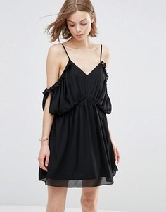 Платье с открытыми плечами Parisian - Черный