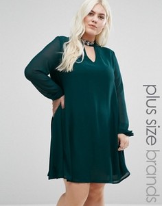 Платье с вырезом капелькой в стиле ретро Alice & You - Зеленый