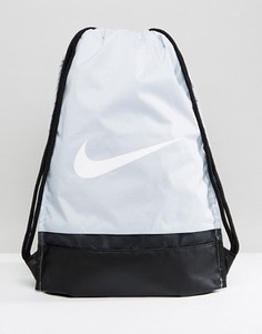 Серый рюкзак с затягивающимся шнурком и логотипом Nike - Мульти