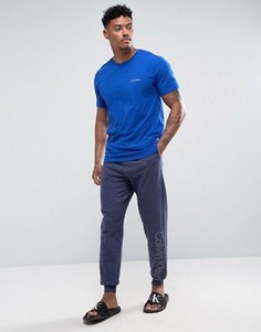 Узкие джоггеры с манжетами Calvin Klein - Темно-синий