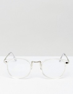 Круглые солнцезащитные очки AJ Morgan - Прозрачный