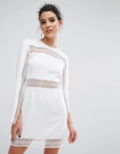 Платье мини с длинными рукавами Keepsake Do It Right - Белый