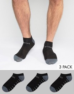 3 пары низких спортивных носков Jack & Jones Tech - Черный