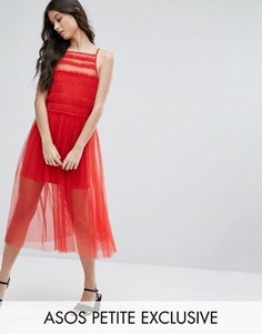 Платье миди ASOS PETITE - Красный