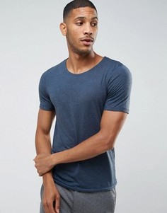 Меланжевая футболка Jack & Jones Premium - Темно-синий