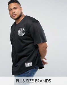 Сетчатая футболка Golden State Warriors NBA Mitchell & Ness PLUS - Черный