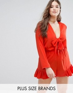 Ромпер с завязкой Alice & You - Красный