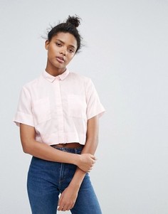 Укороченная рубашка Waven Daisi - Розовый