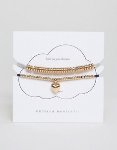 Набор из двух позолоченных браслетов Estella Bartlett Anna & Liberty - Золотой
