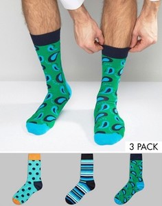 3 пары носков HS by Happy Socks - Мульти