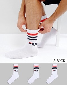 Белые спортивные носки Fila Vintage - Белый