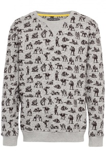 Хлопковый свитшот с принтом Frankie Morello