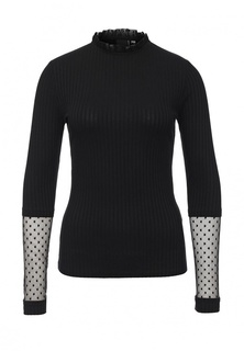 Водолазка LOST INK SPOT MESH RIB RUFFLE 2 IN 1 TOP