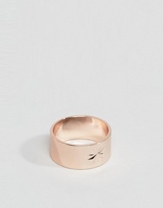 Кольцо с тисненым рисунком звезды ASOS - Золотой