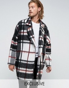 Oversize пальто-кокон Reclaimed Vintage - Черный
