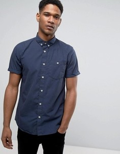 Узкая хлопковая рубашка Jack & Jones Originals - Черный