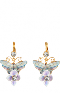 Серьги-клипсы с декором и кристаллами Swarovski Dolce &amp; Gabbana