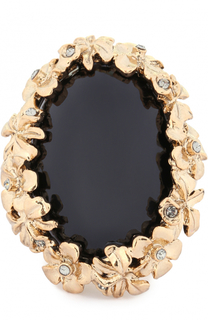 Кольцо с цветочным декором и кристаллами Swarovski Oscar de la Renta