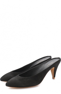 Замшевые мюли с глубоким вырезом Mansur Gavriel