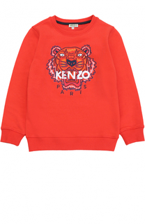 Хлопковый свитшот с вышивкой Kenzo
